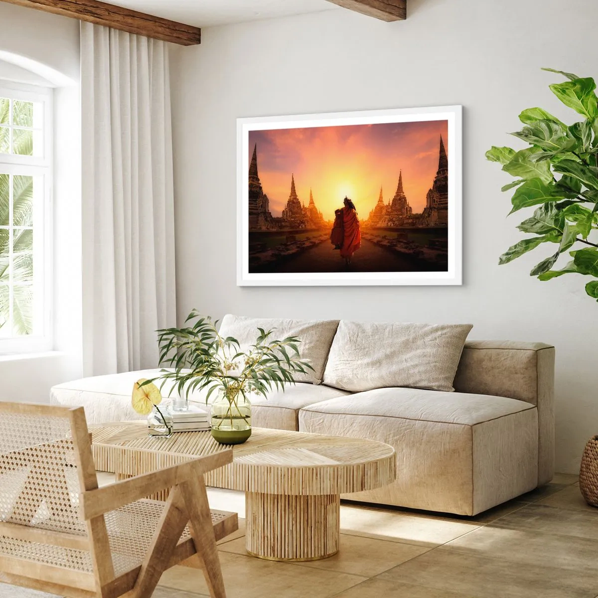 Poster in white frmae - In Peace through Eternity - 100x70 cm