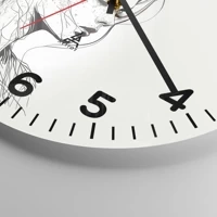 Clock face with numbers