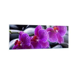 Glass picture - Stones Shining with Awe - 140x50 cm