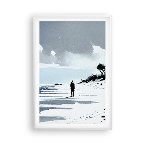 Poster in white frmae - All Alone - 61x91 cm