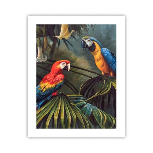Poster - Romanticism in Tropics - 40x50 cm