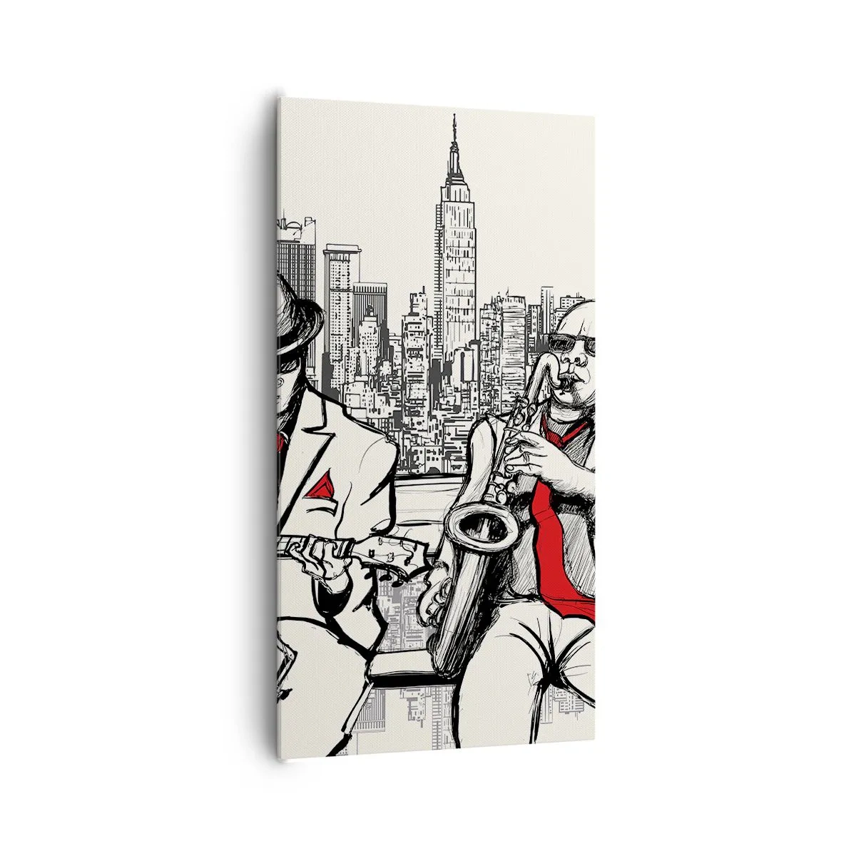 Canvas picture - New York Improvisation - 65x120 cm