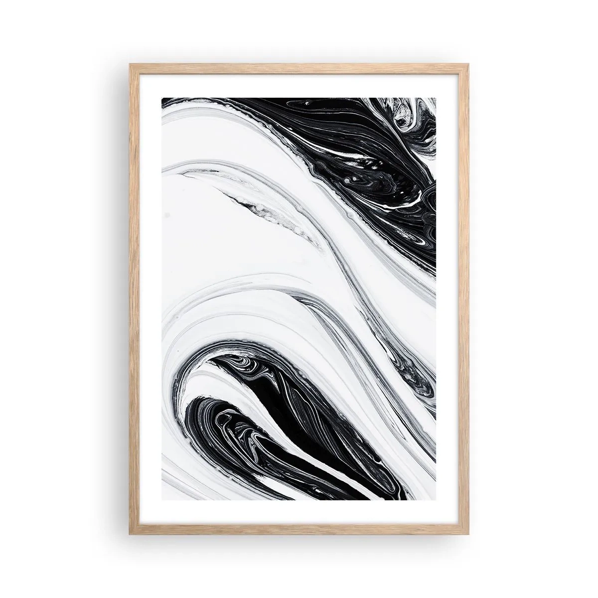 Poster in light oak frame - Connection of Opposites - 50x70 cm