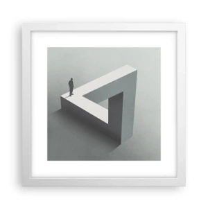 Poster in white frmae - And Yet It Is Possible - 30x30 cm