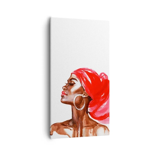 Canvas picture - Ebony Beauty - 55x100 cm