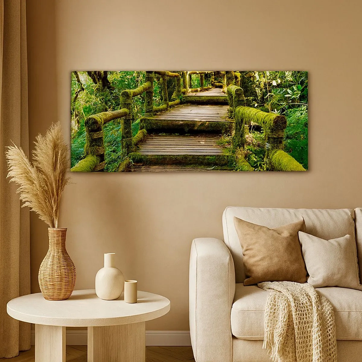 Canvas picture - Down the Green Path - 100x40 cm