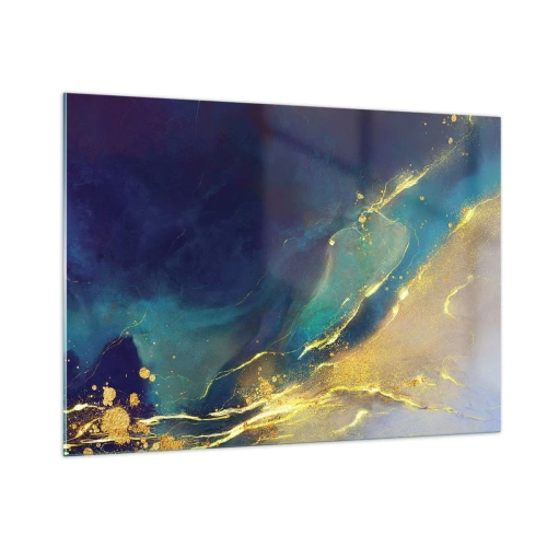 Glass picture - Golden Flood - 100x70 cm