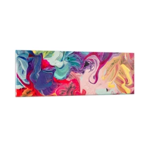 Glass picture - Birth of Colours - 90x30 cm