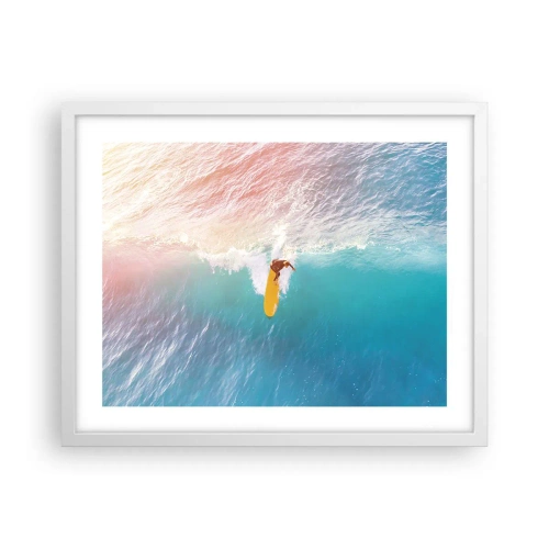 Poster in white frmae - Ocean Rider - 50x40 cm