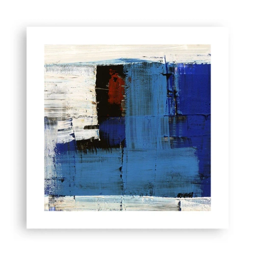 Poster - The Secret of Blue - 40x40 cm