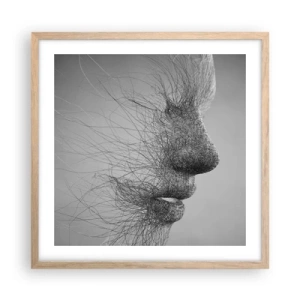 Poster in light oak frame - Spirit of the Wind - 50x50 cm