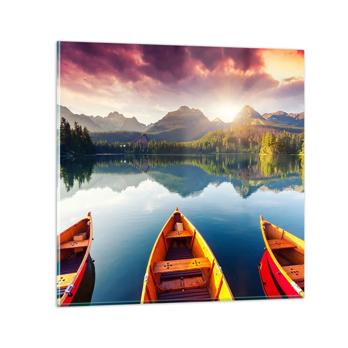 Glass picture - Nothing against Nature - 60x60 cm