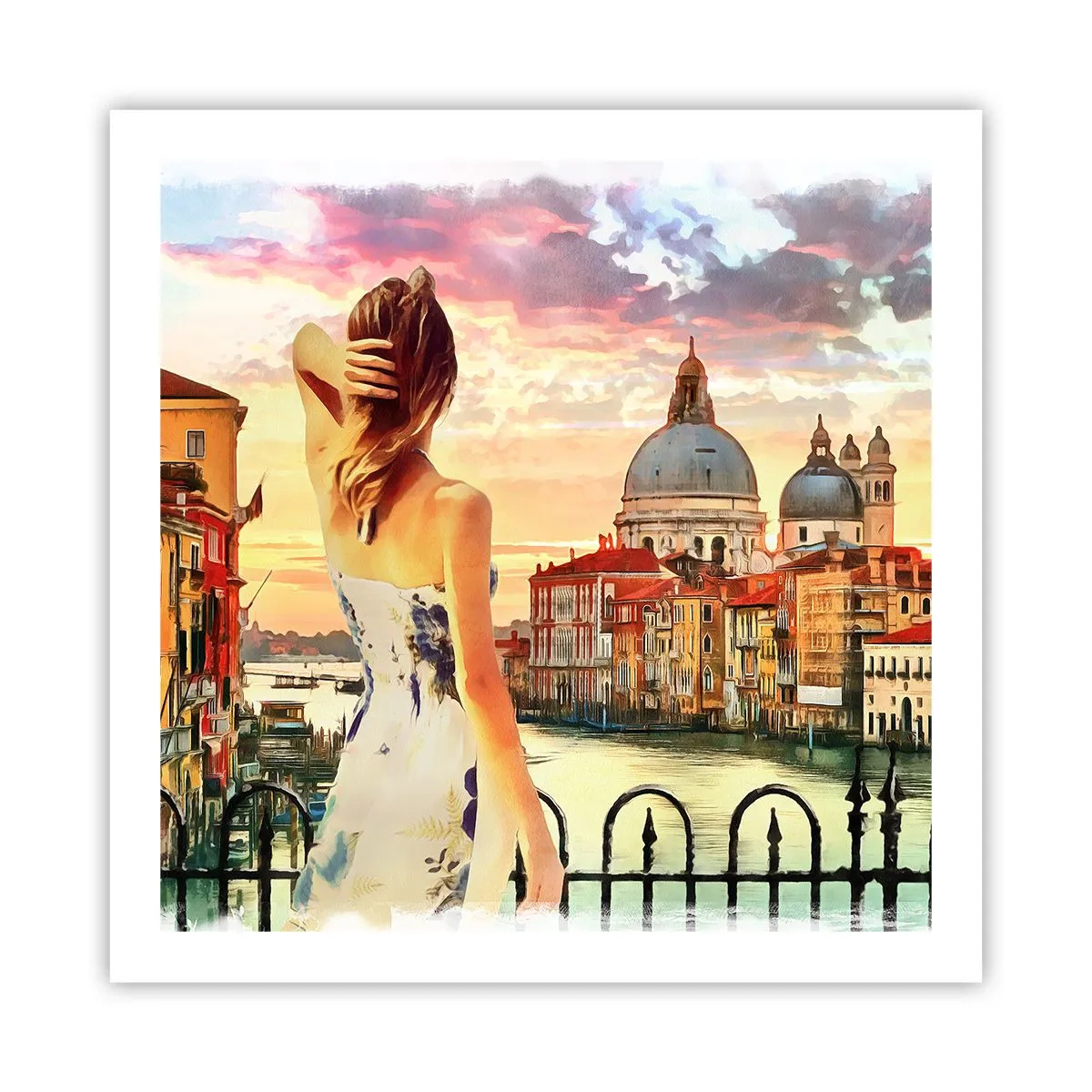 Poster - Venice Adventure - 60x60 cm