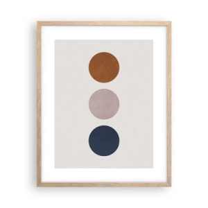 Poster in light oak frame - Symbol of Perfection - 40x50 cm