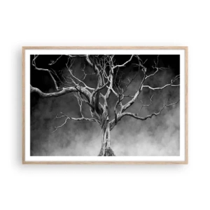 Poster in light oak frame - Primordial and Sacred - 100x70 cm