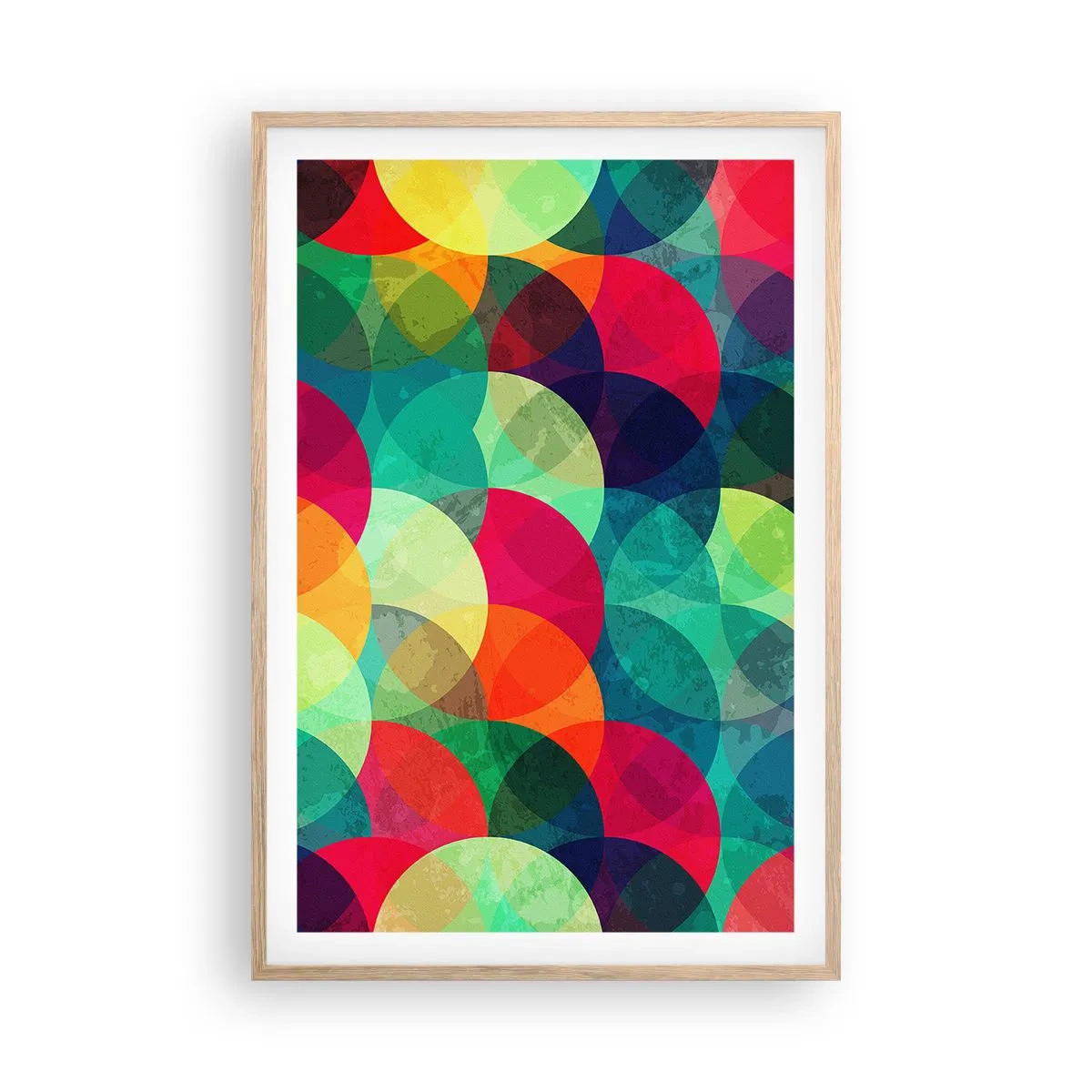 Poster in light oak frame - Into the Rainbow - 61x91 cm