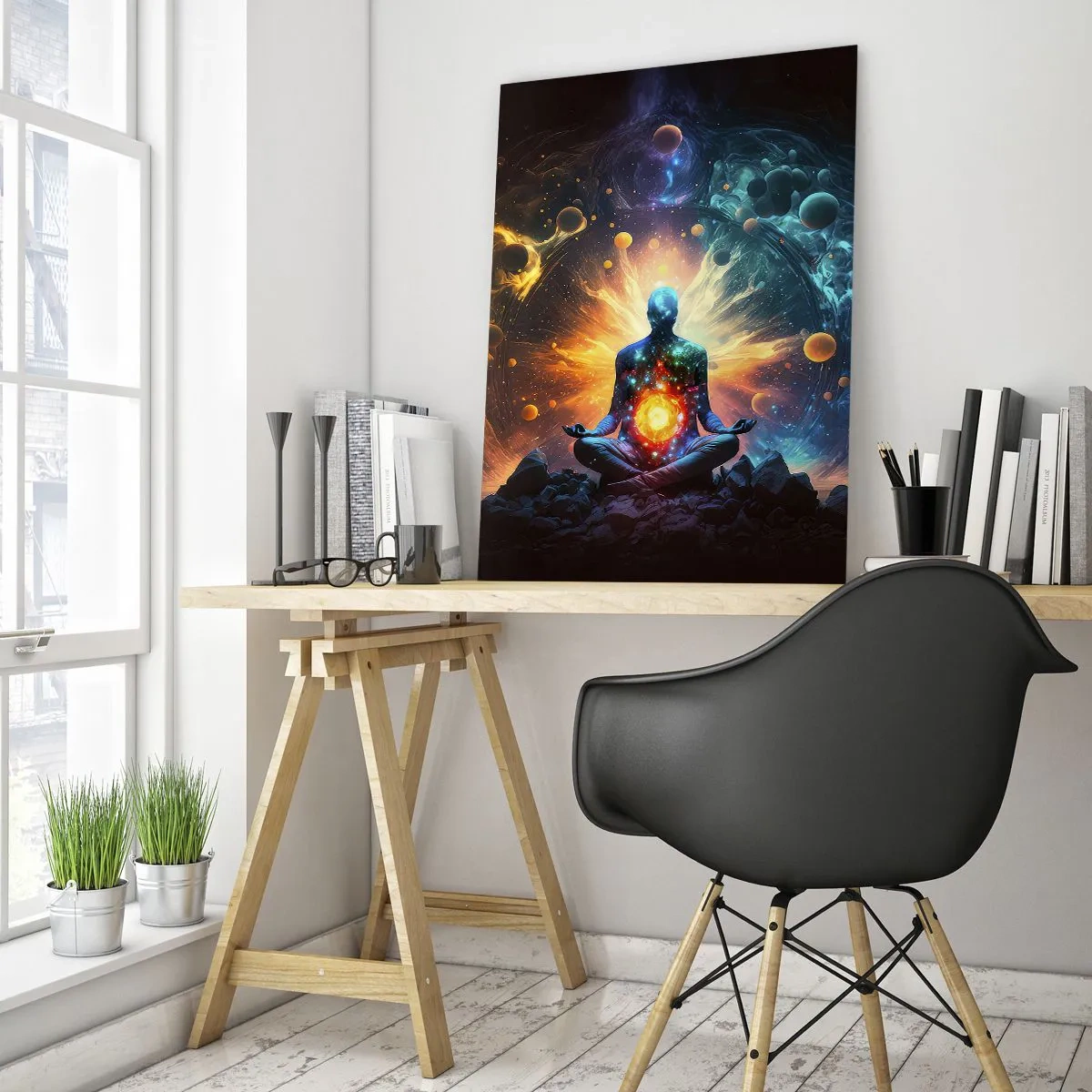 Glass picture - Cosmic Calm - 50x70 cm