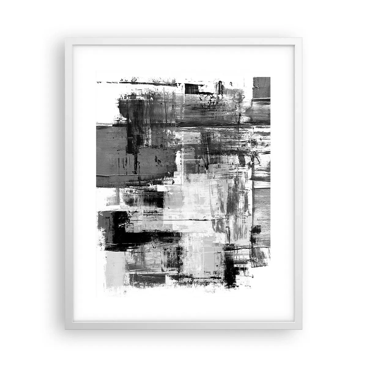 Poster in white frmae - Grey is Beautiful - 40x50 cm