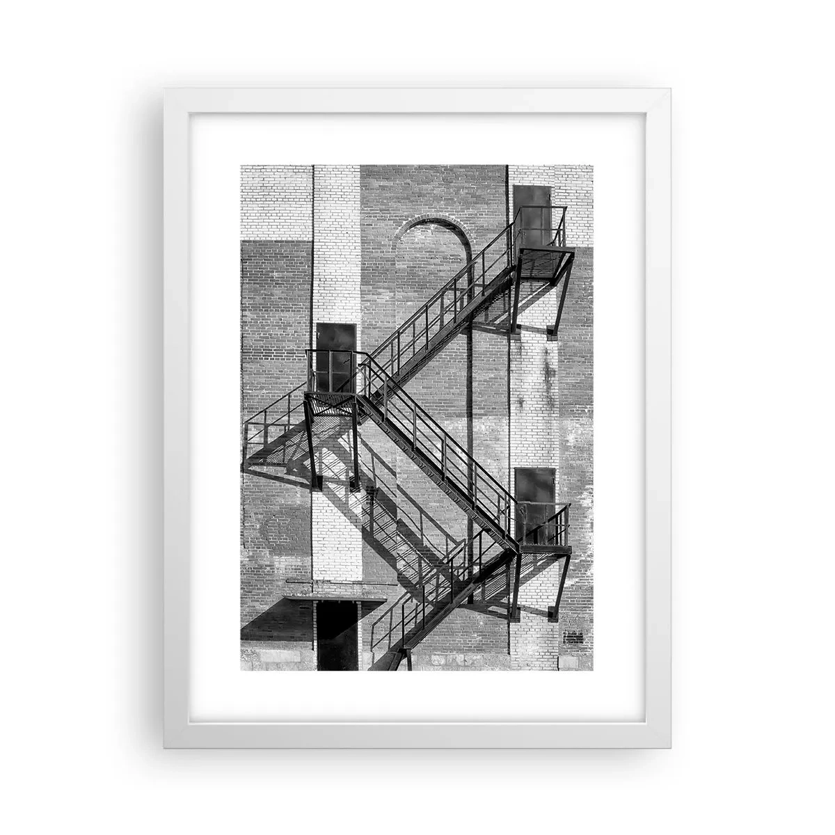 Poster in white frmae - Industrial Style - 30x40 cm
