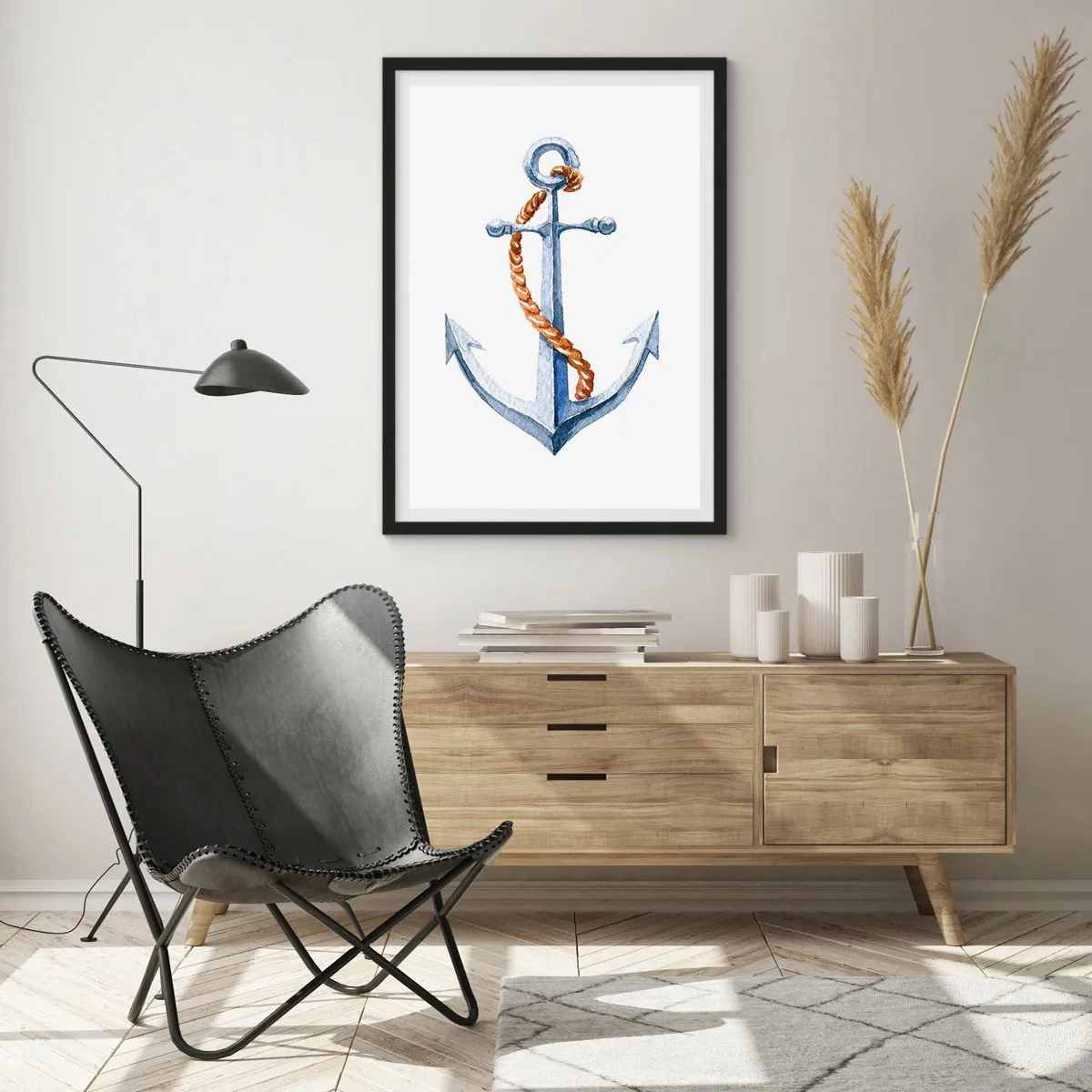 Poster in black frame - Ahoy Adventure! - 70x100 cm