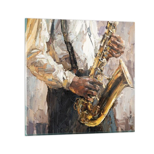 Glass picture - Time for a Solo - 70x70 cm