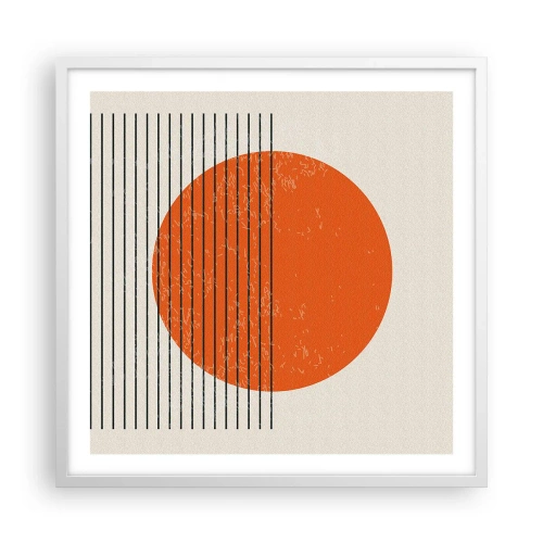 Poster in white frmae - Always the Sun - 60x60 cm