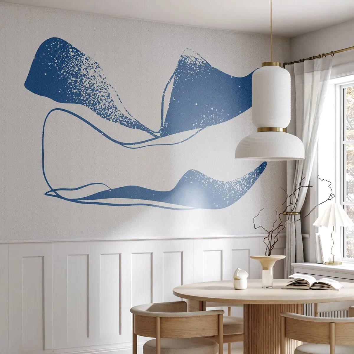 Photo Wallpaper Standard Eco - Abstract with Wings - Minimalism, Abstraction, Piece - 300x210 cm