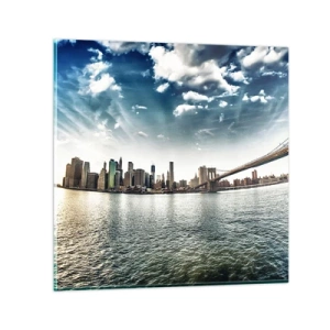 Glass picture - Glass Island - 70x70 cm