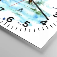 Clock face with numbers