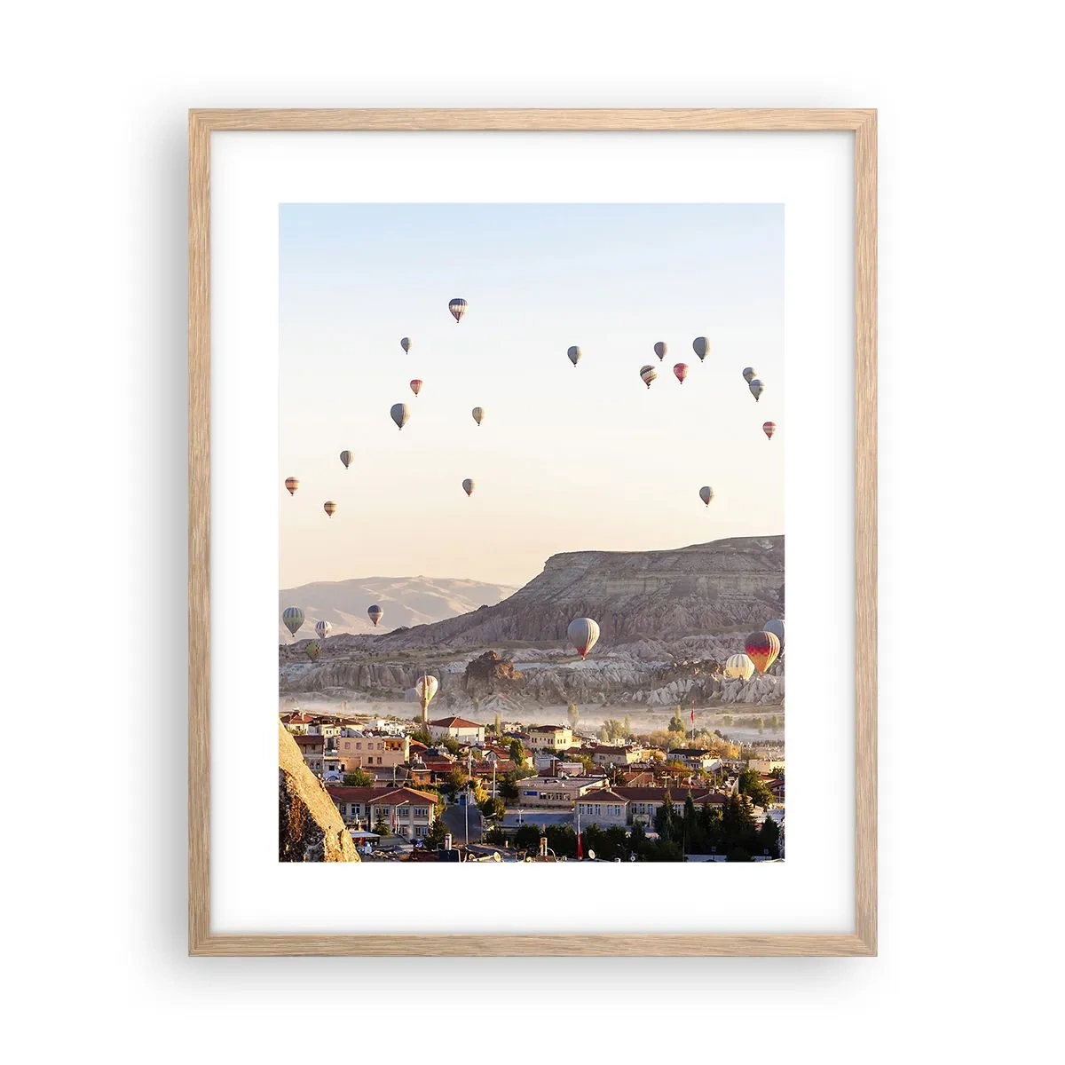Poster in light oak frame - Like Ships in the Sky - 40x50 cm