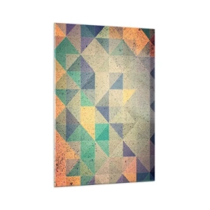 Glass picture - The Republic of Triangles - 70x100 cm
