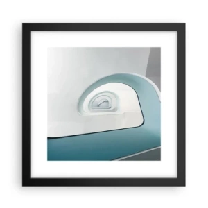 Poster in black frame - To the Bottom of Blue - 30x30 cm