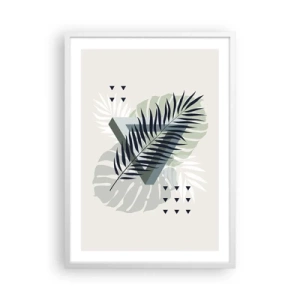 Poster in white frmae - Nature and Geometry - Two Orders? - 50x70 cm