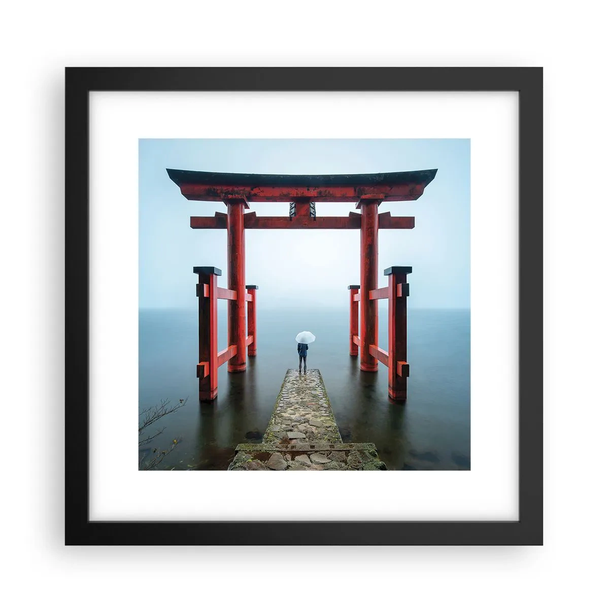 Poster in black frame - Japanese Musings - 30x30 cm