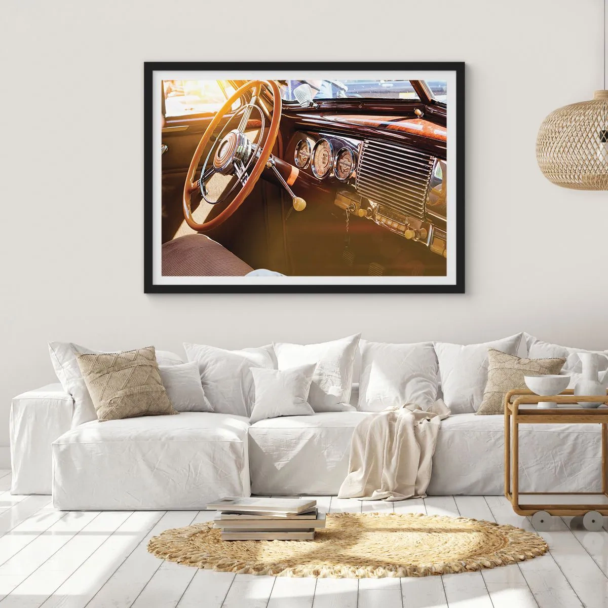 Poster in black frame - Breath of Luxury form the Past - 91x61 cm