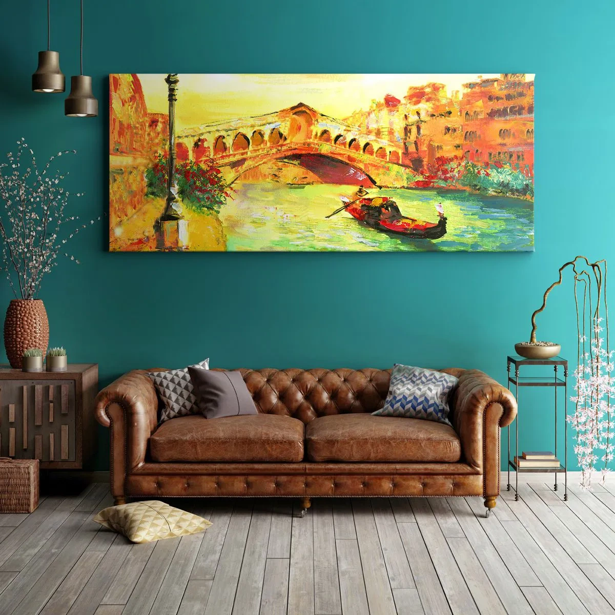 Canvas picture - Pilgrimage of Lovers - 90x30 cm
