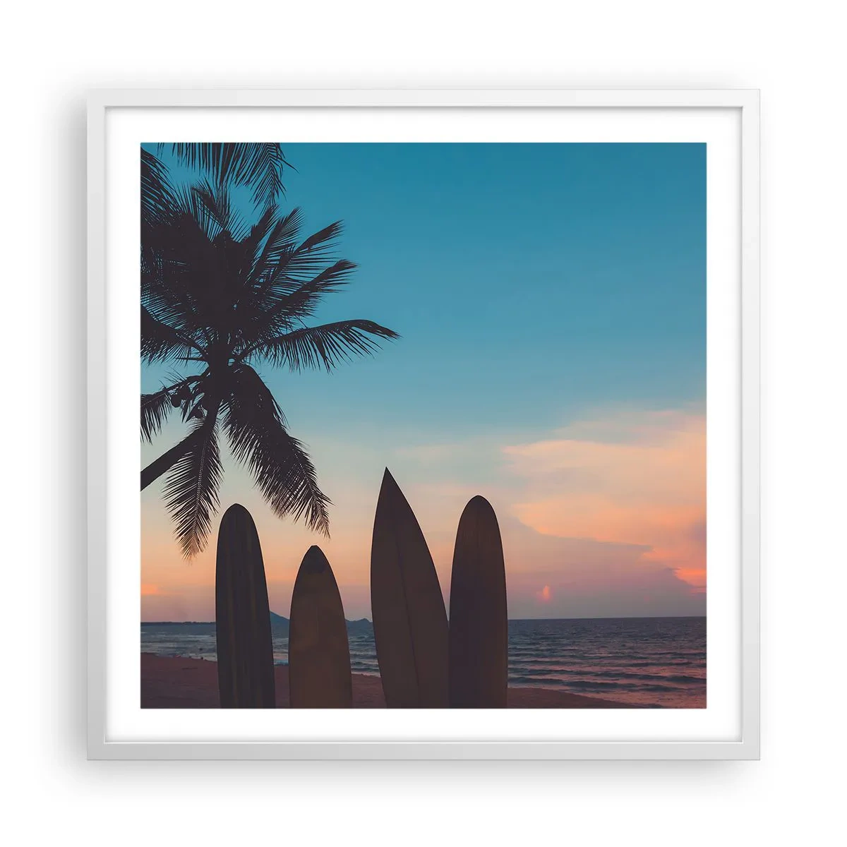 Poster in white frmae - Tomorrow Will Be Fun Too - 60x60 cm