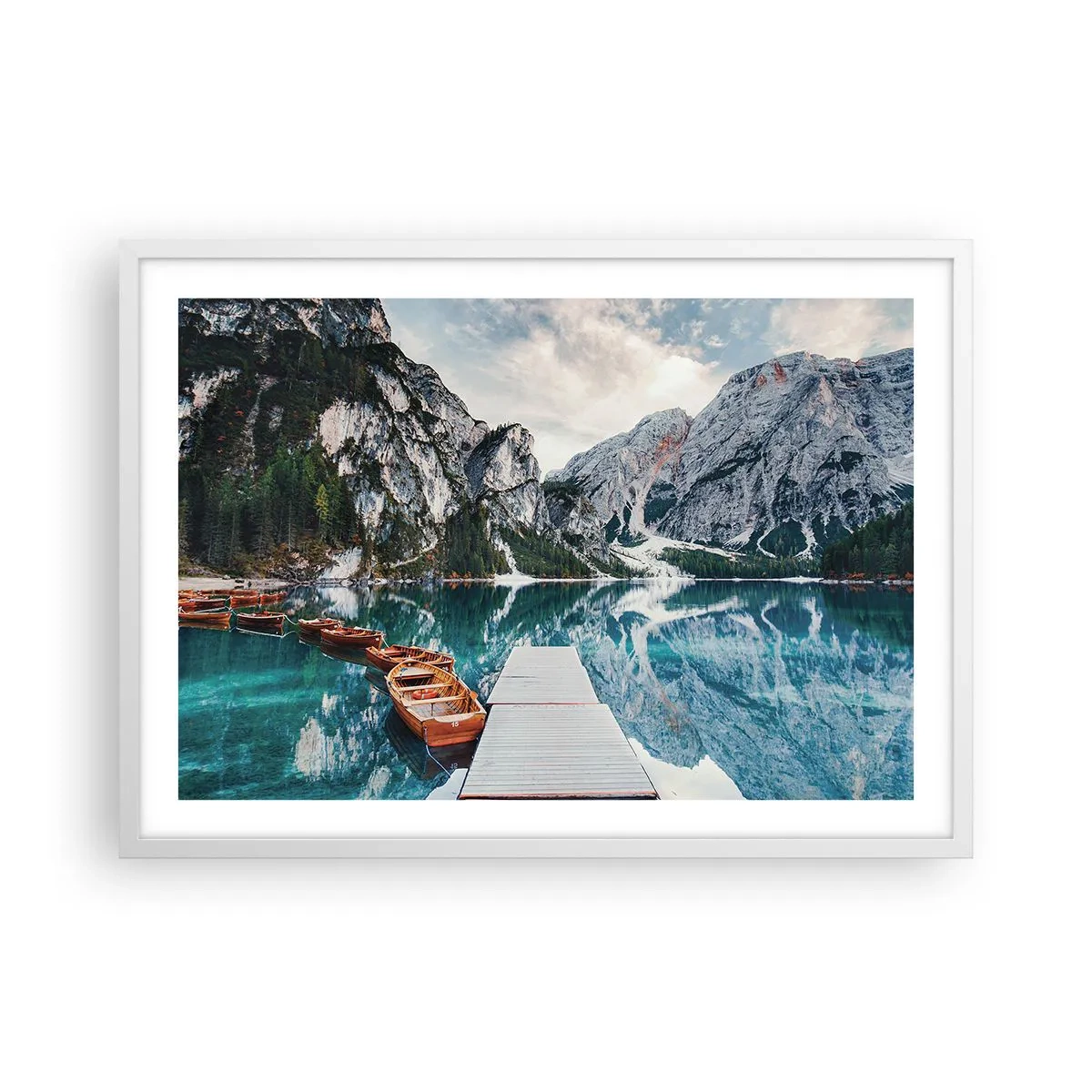 Poster in white frmae - We Will Show You Beauty - 70x50 cm