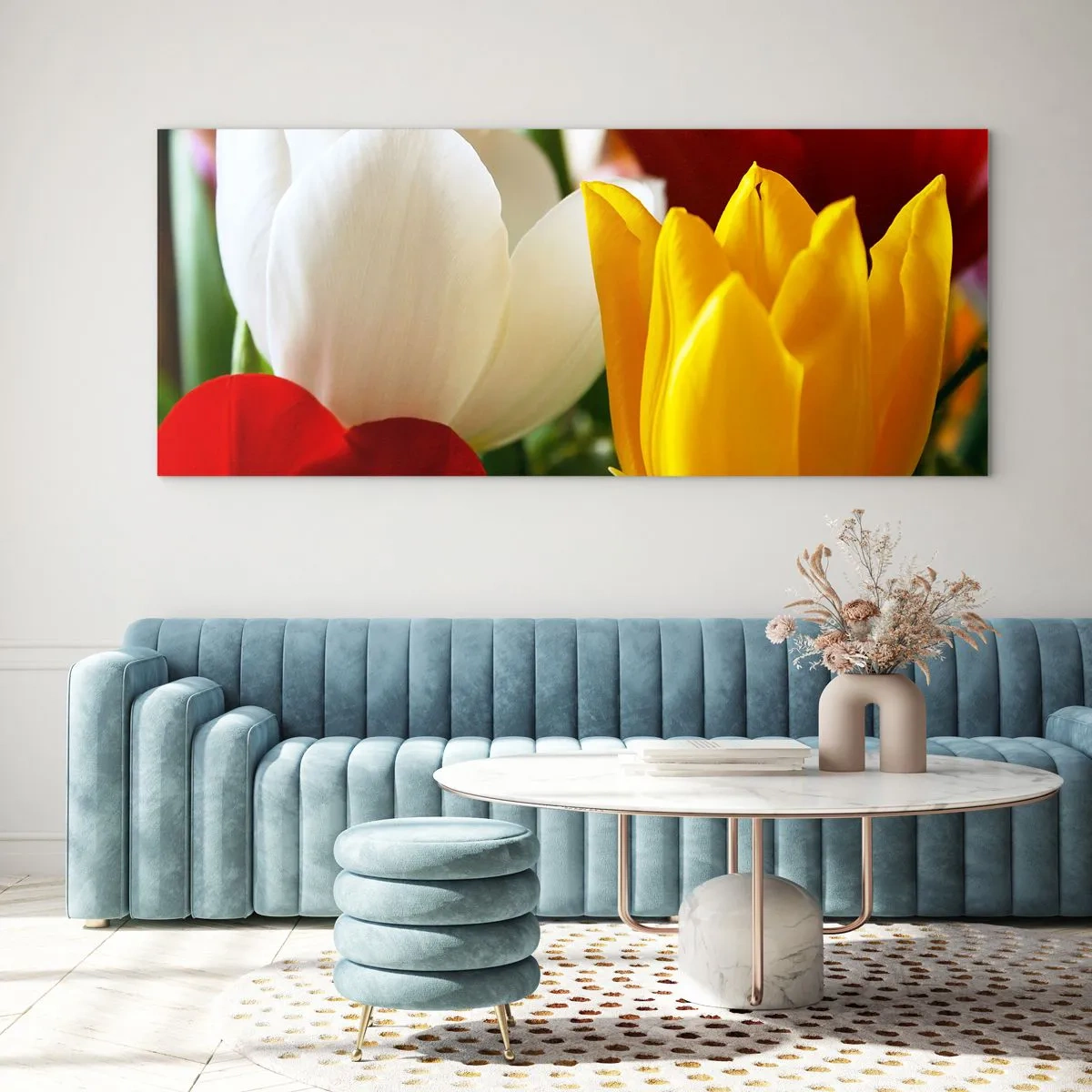 Glass picture - Tulip Fever - 90x30 cm