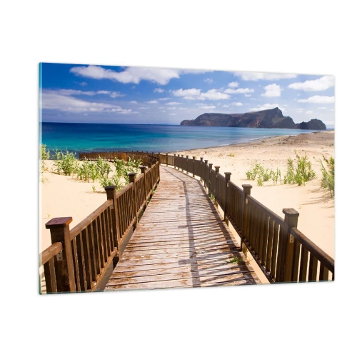 Glass picture - Take Me to Happy Islands - 120x80 cm