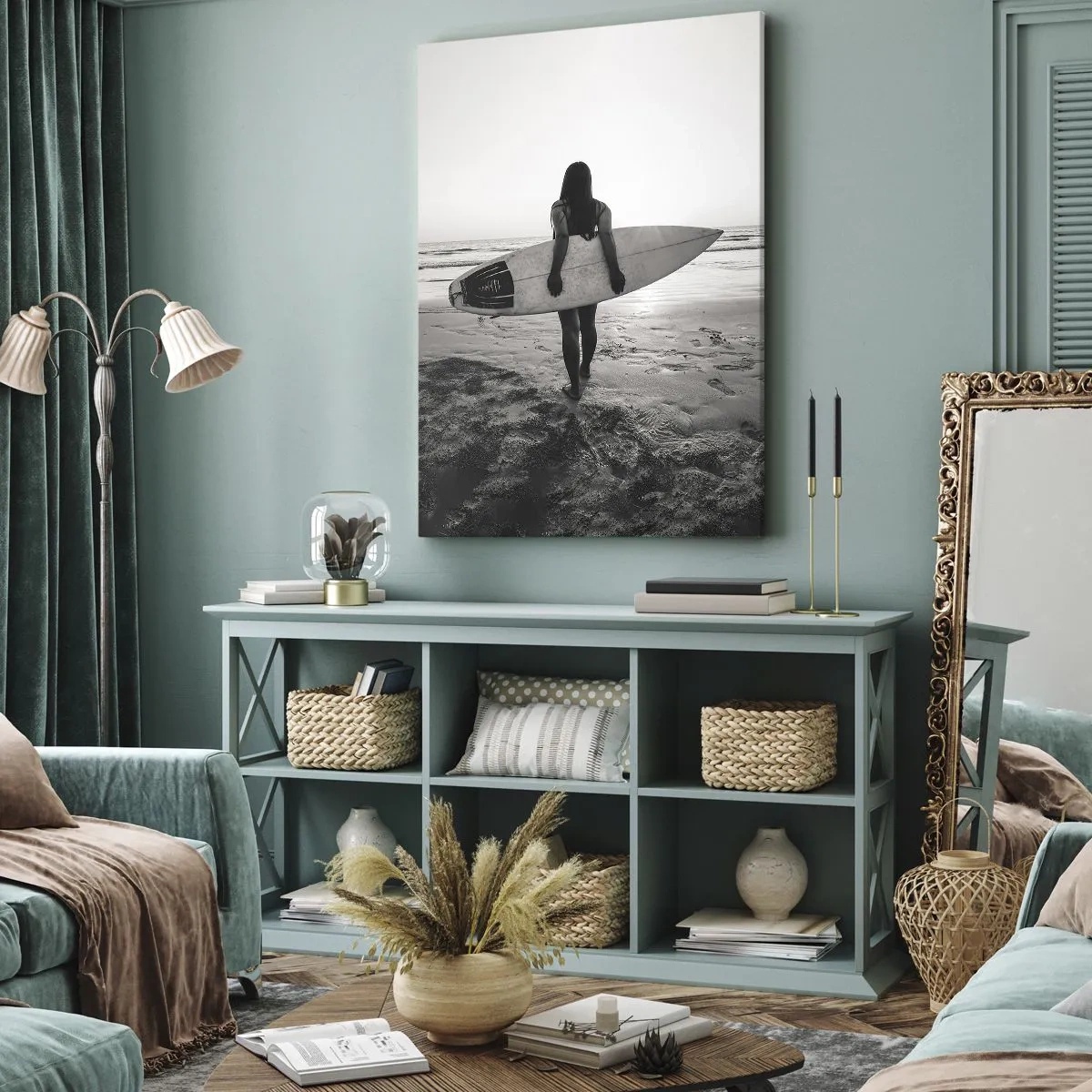 Canvas picture - Daughter of Sea Wave - 65x120 cm