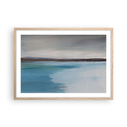 Poster in light oak frame - Horizontal Landscape - 70x50 cm