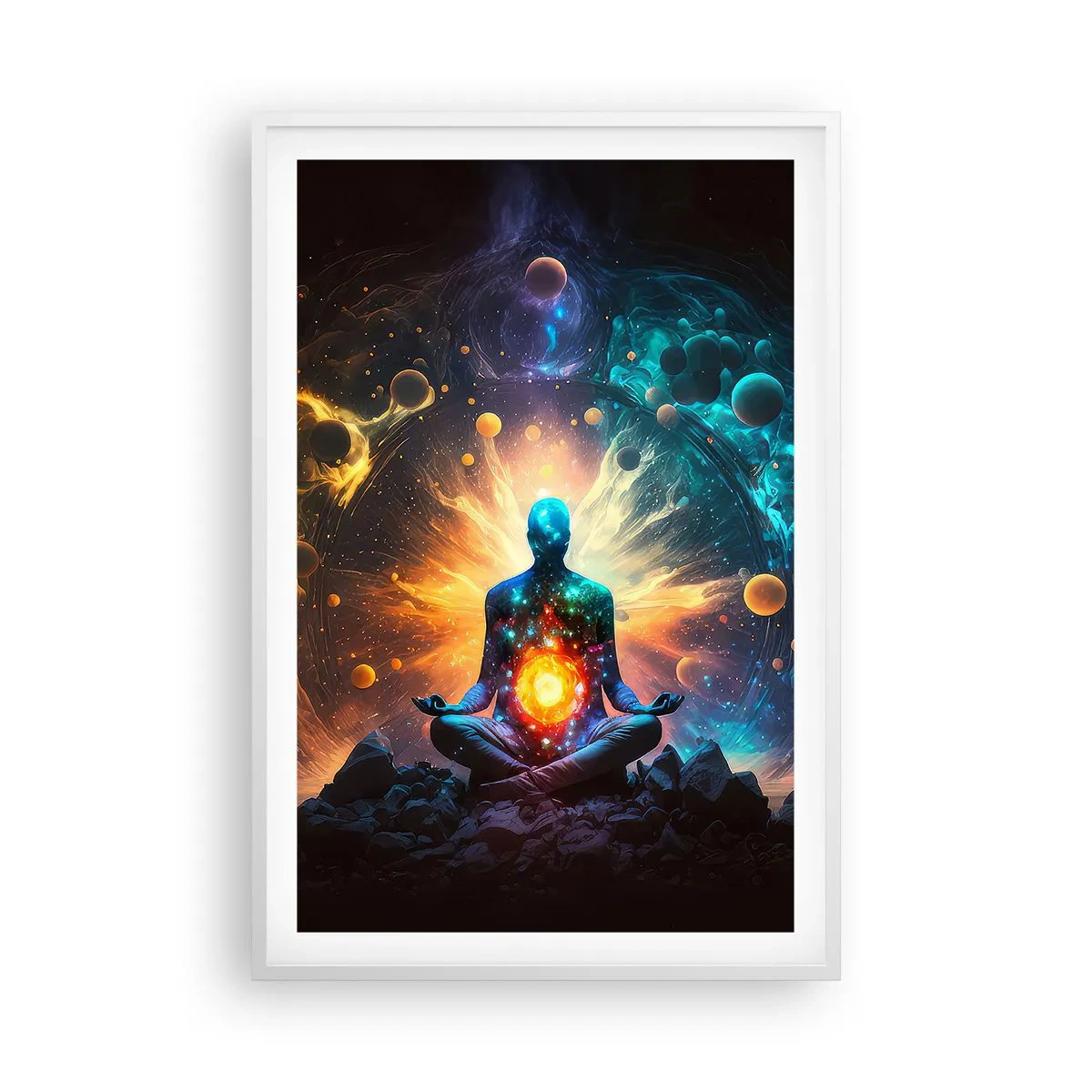 Poster in white frmae - Cosmic Calm - 61x91 cm