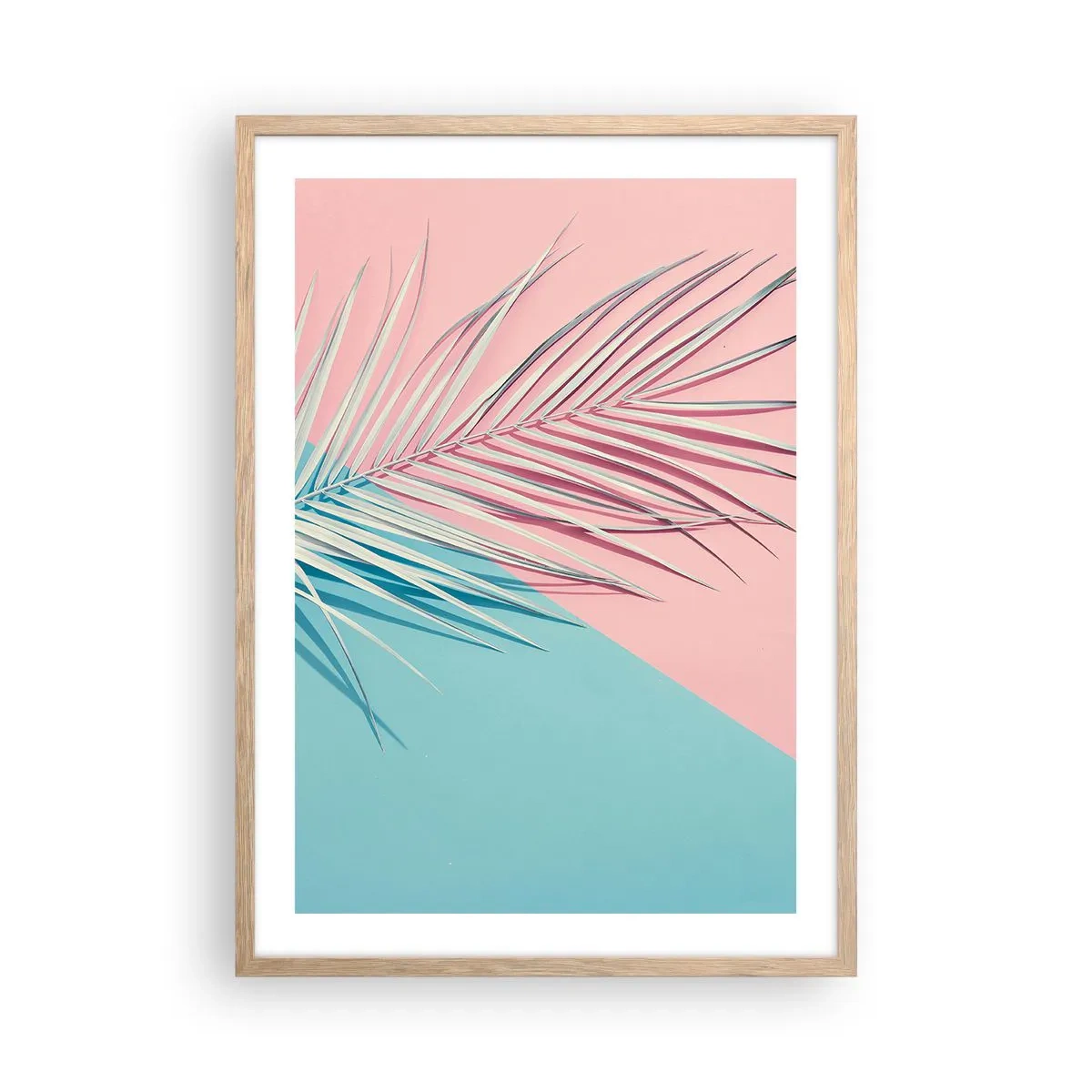 Poster in light oak frame - Tropical impression - 50x70 cm