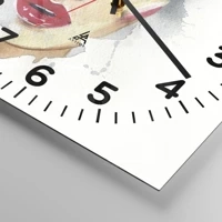 Clock face with numbers