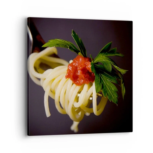 Canvas picture - Tasty Bite - 40x40 cm