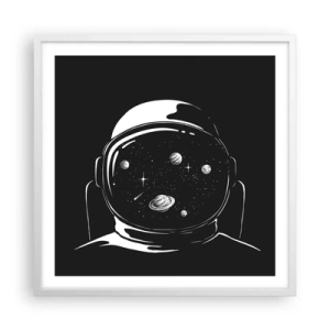 Poster in white frmae - Quite a View - 60x60 cm