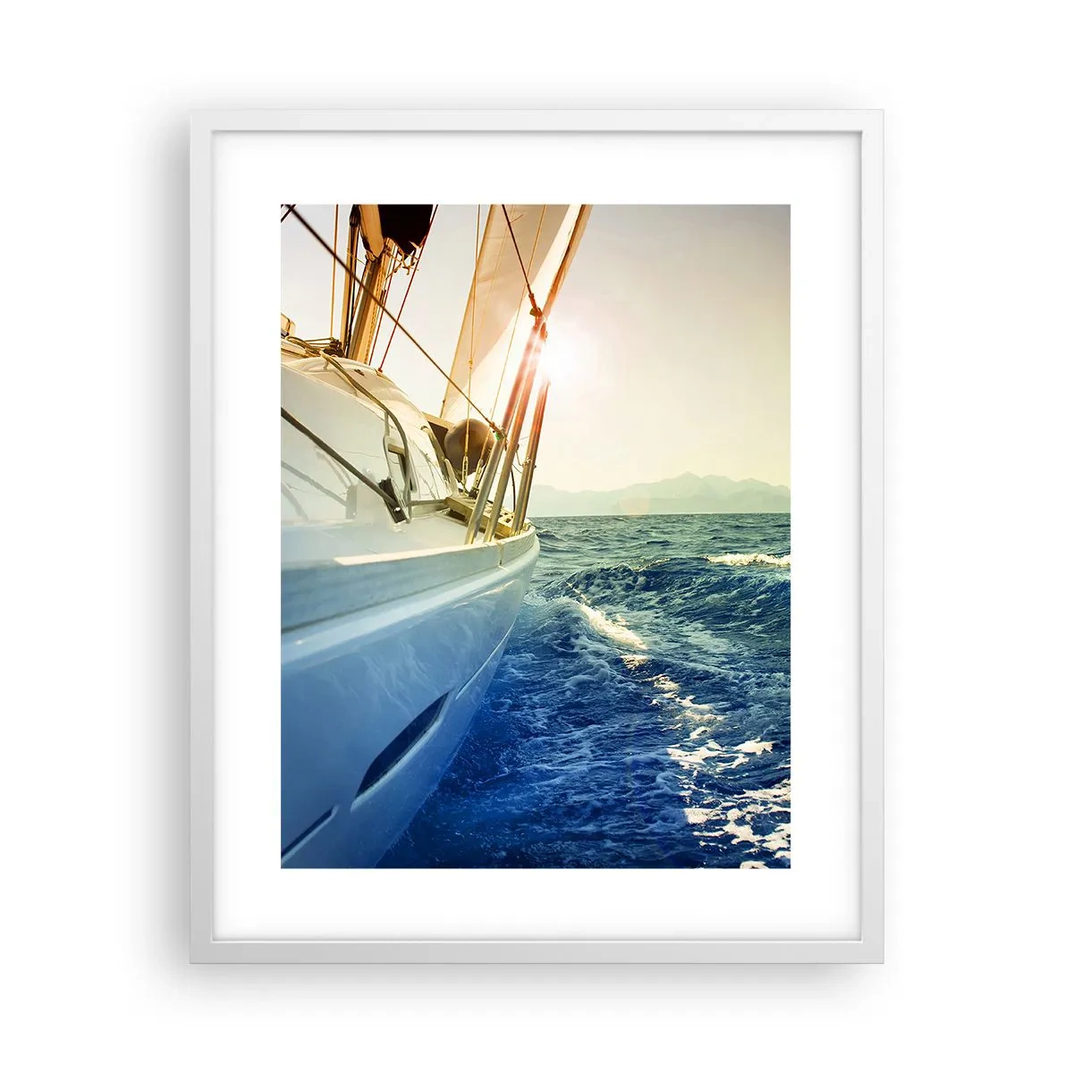 Poster in white frmae - In Search of Adventure - 40x50 cm