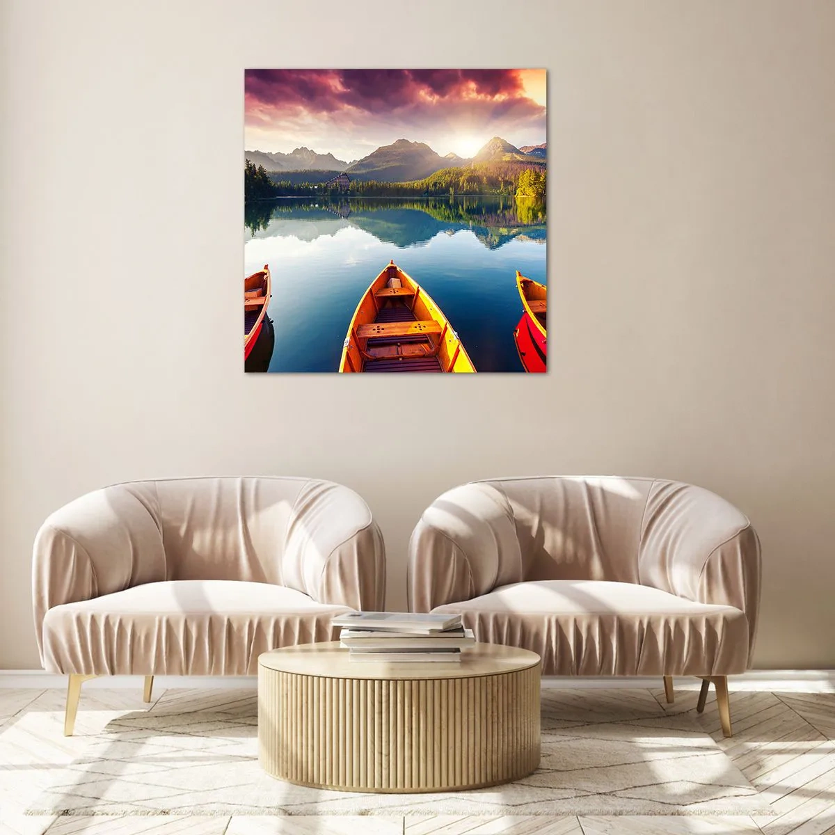 Glass picture - Nothing against Nature - 50x50 cm