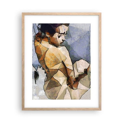 Poster in light oak frame - In the Spirit of Cubism - 40x50 cm